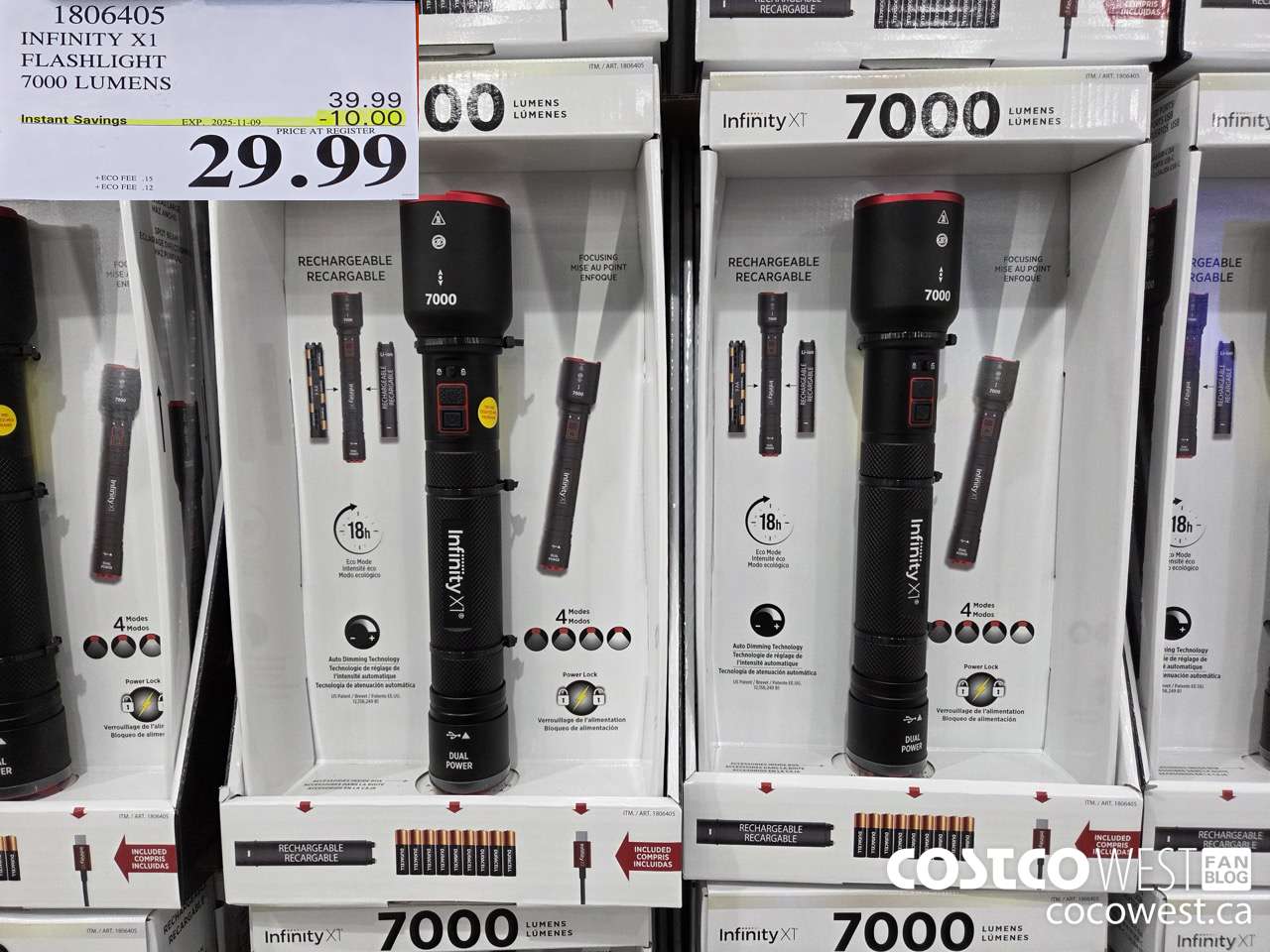 1806405 INFINITY X1 7,000L FLASHLIGHT HYBRID POWER ($10.00 INSTANT SAVINGS EXPIRES ON 2025-11-09) $29.99