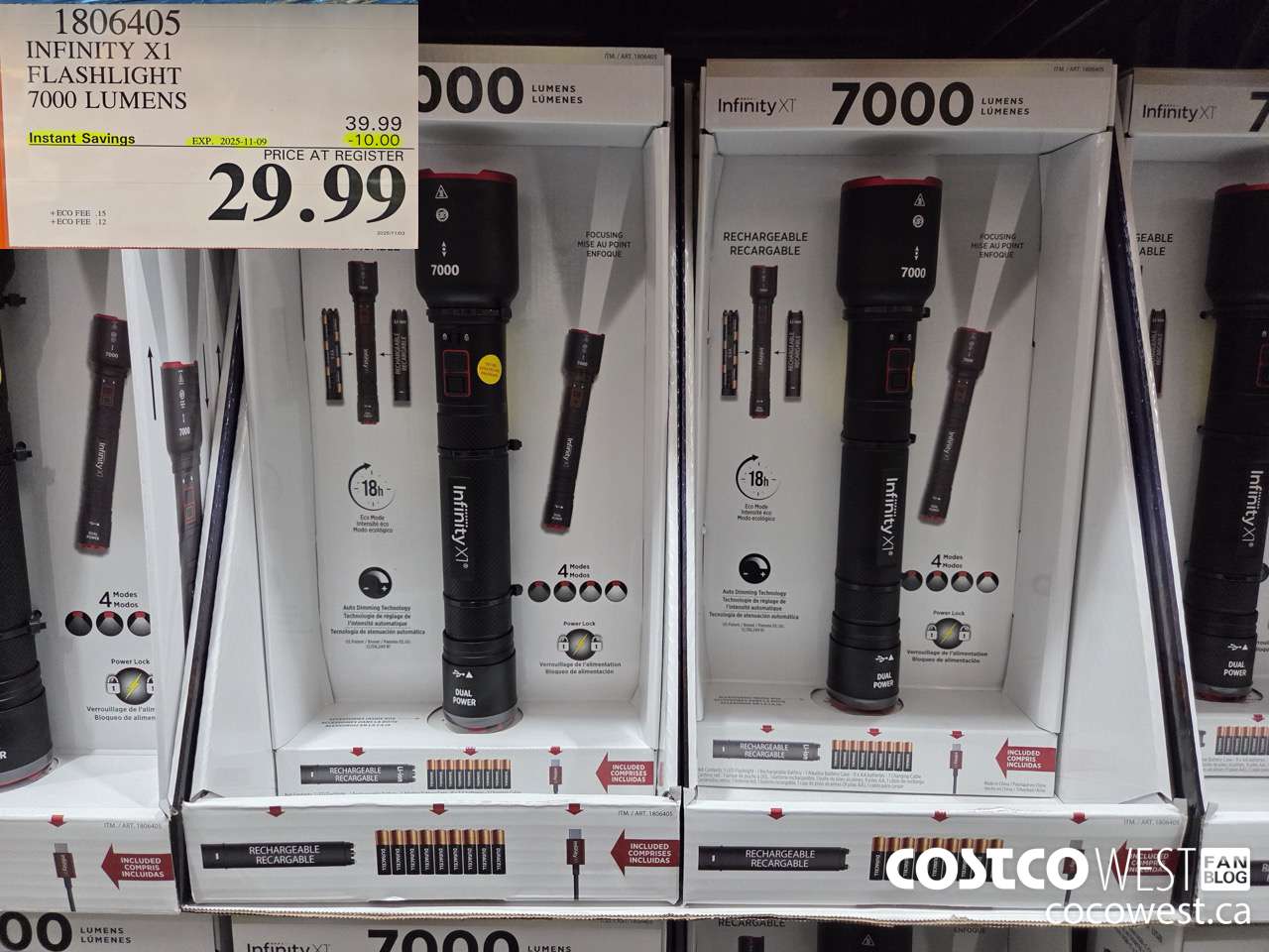 1806405 INFINITY X1 7,000L FLASHLIGHT HYBRID POWER ($10.00 INSTANT SAVINGS EXPIRES ON 2025-11-09) $29.99