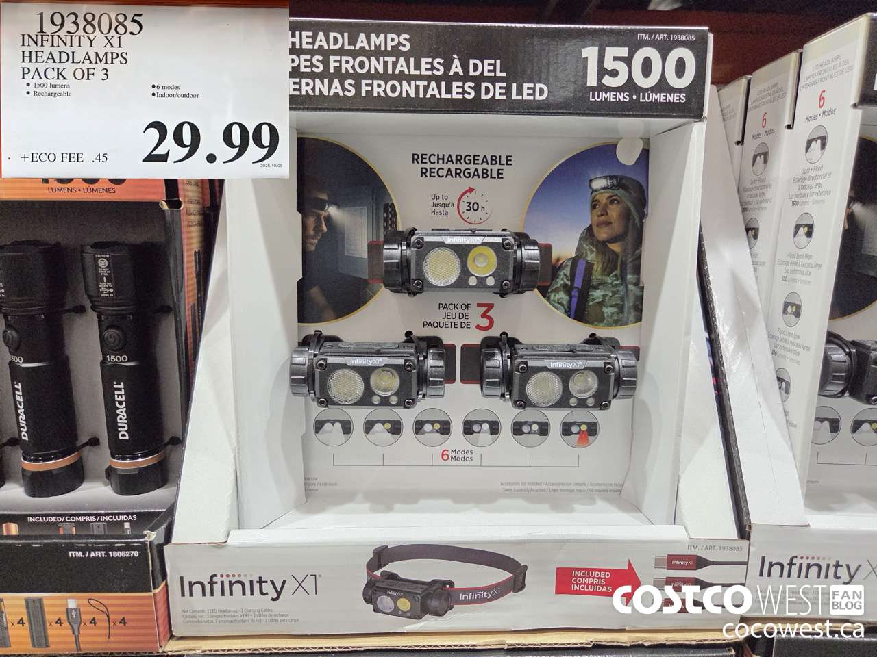 1938085 INFINITY X1 HEADLAMPS PACK OF 3 $29.99