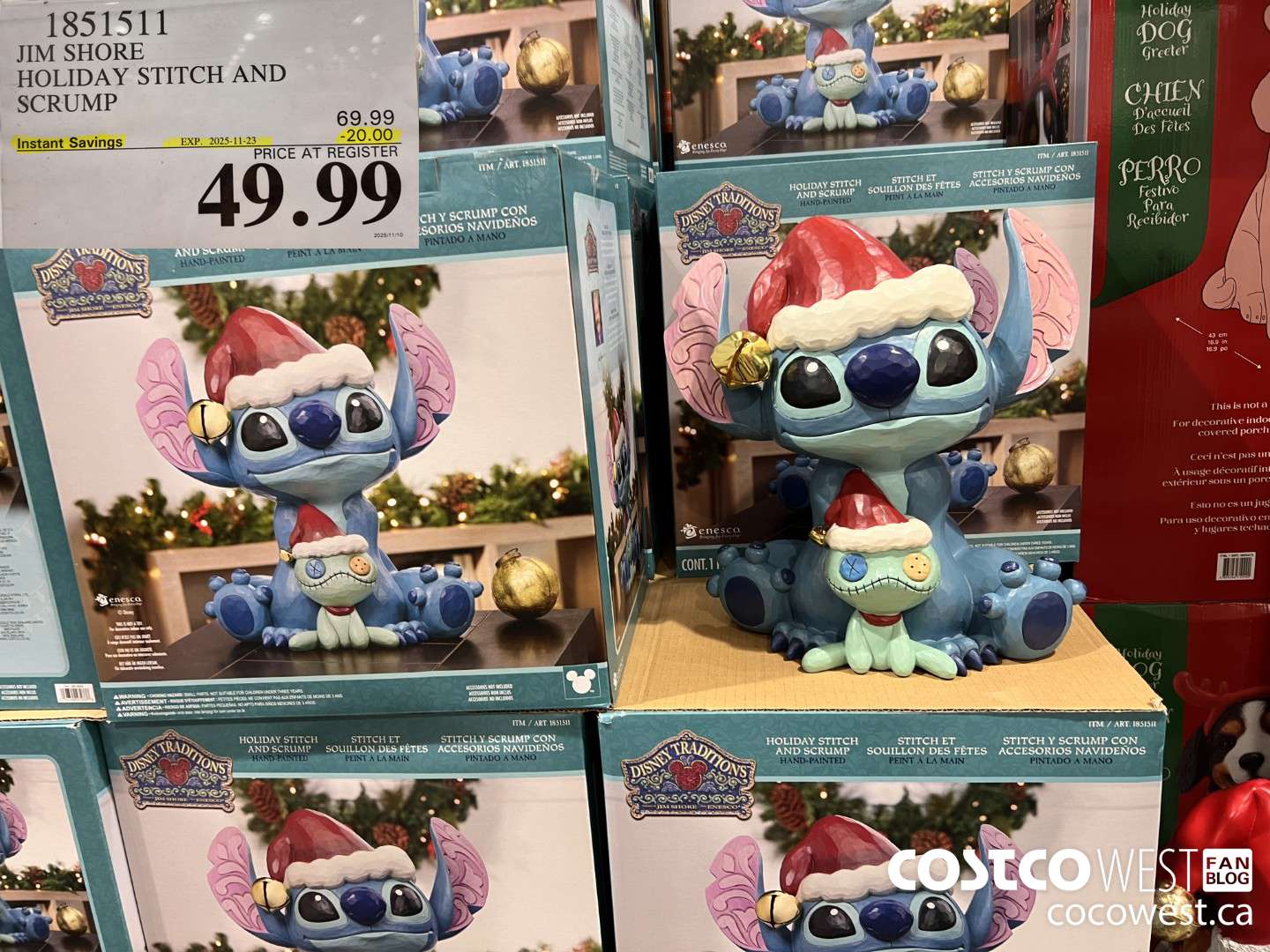 1851511 JIM SHORE HOLIDAY STITCH AND SCRUMP ($20.00 INSTANT SAVINGS EXPIRES ON 2025-11-23) $49.99