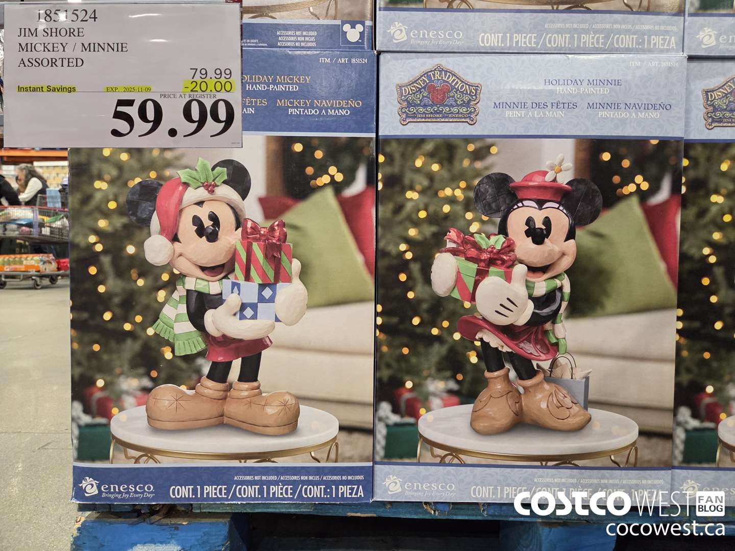 1851524 JIM SHORE MICKEY/MINNIE ASSORTED ($20.00 INSTANT SAVINGS EXPIRES ON 2025-11-09) $59.99