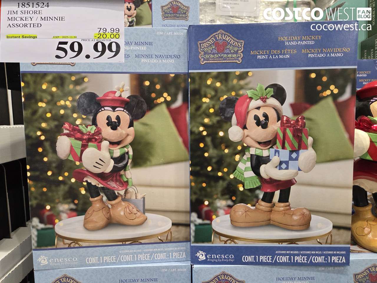 1851524 JIM SHORE MICKEY / MINNIE ASSORTED ($20.00 INSTANT SAVINGS EXPIRES ON 2025-11-30) $59.99