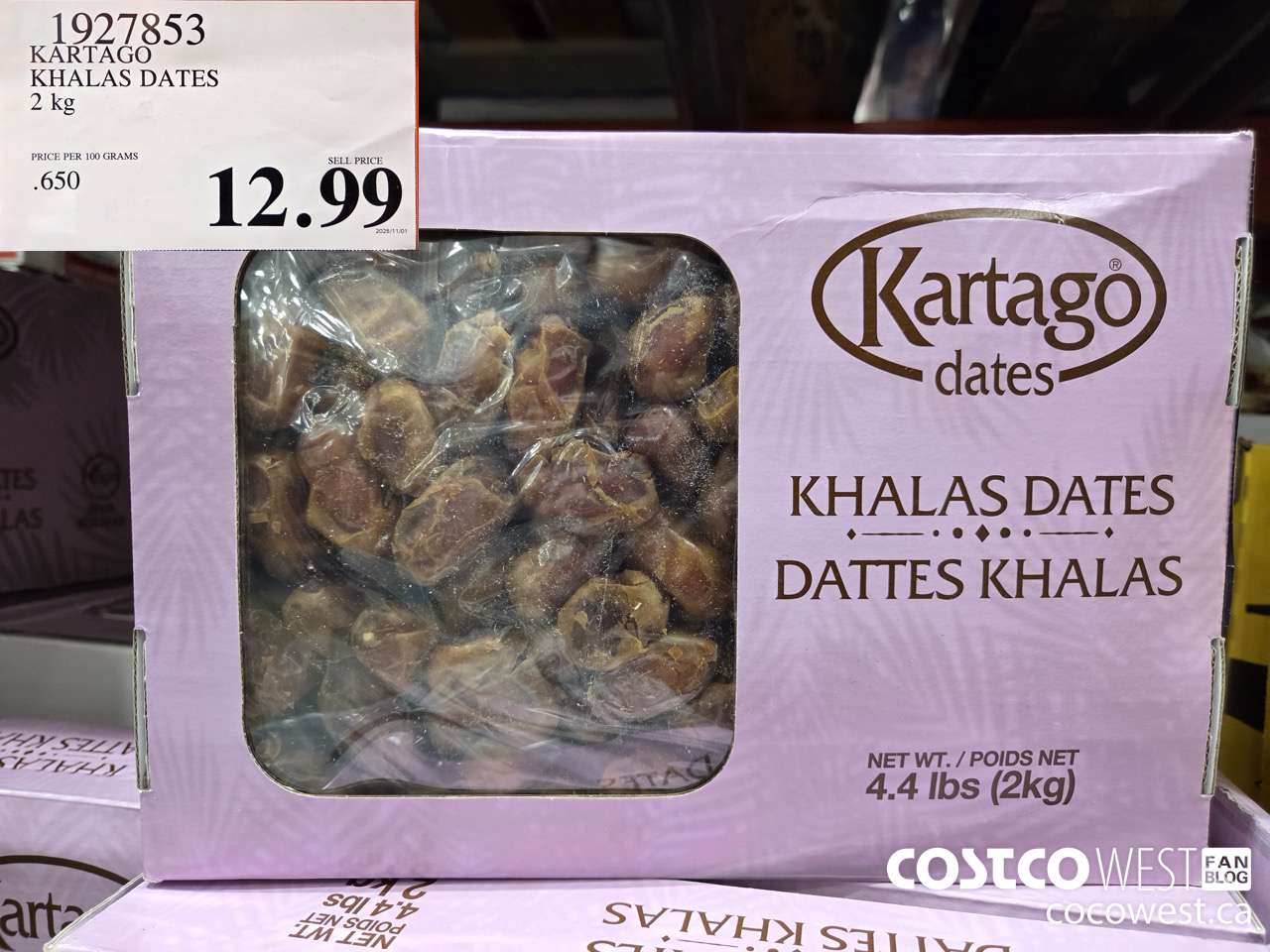 1927853 KARTAGO KHALAS DATES 2KG $12.99