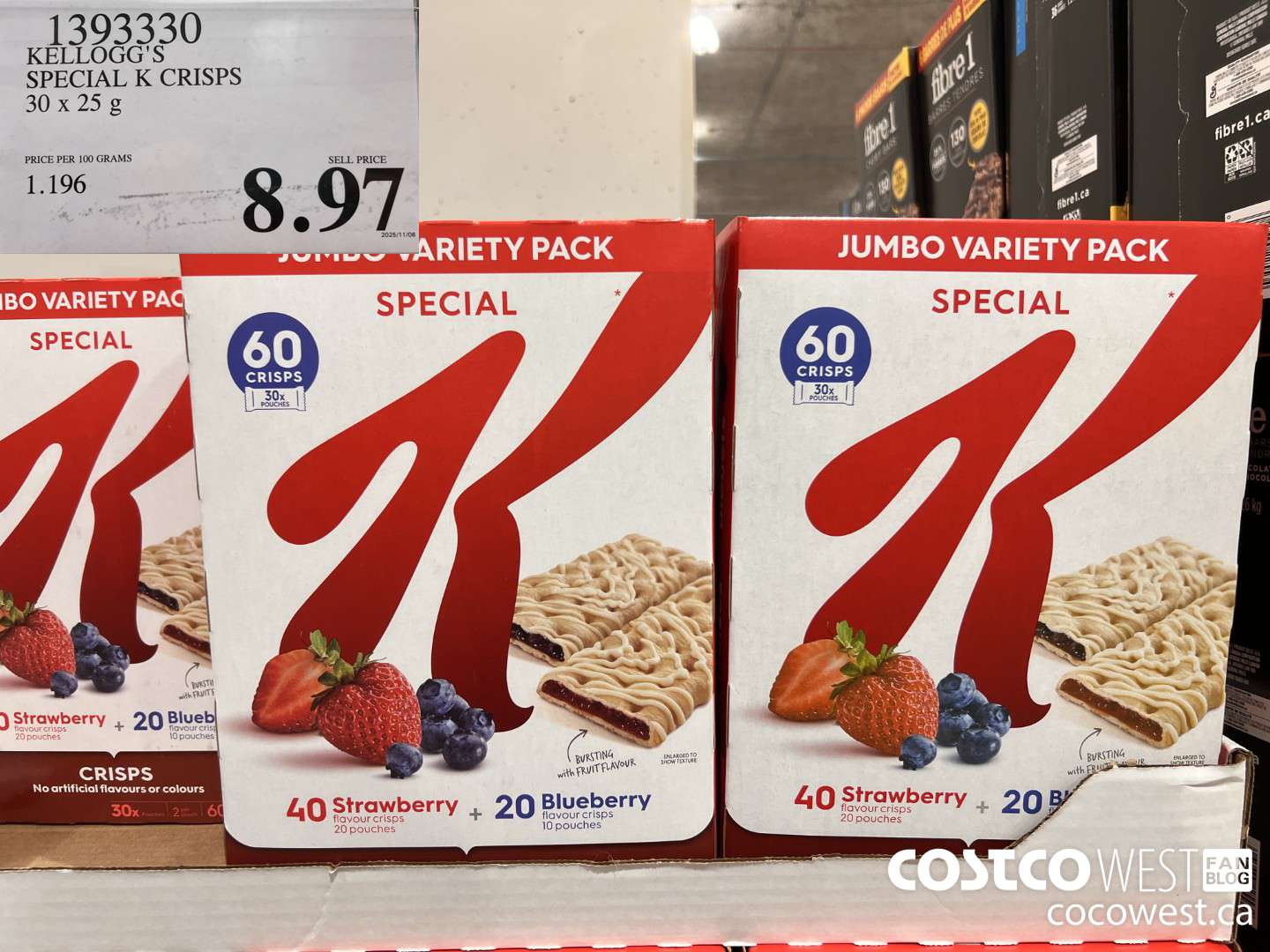 1393330 KELLOGG'S SPECIAL K CRISPS 750 G $8.97
