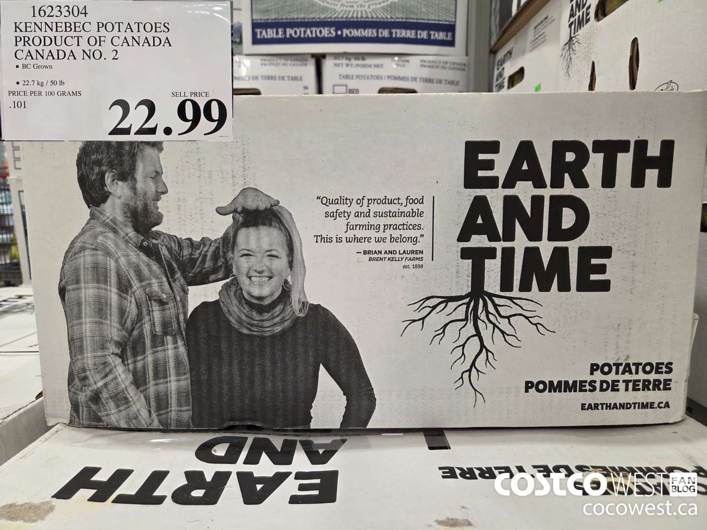 1623304 KENNEBEC POTATOES PRODUCT OF CANADA CANADA NO. 2 $22.99