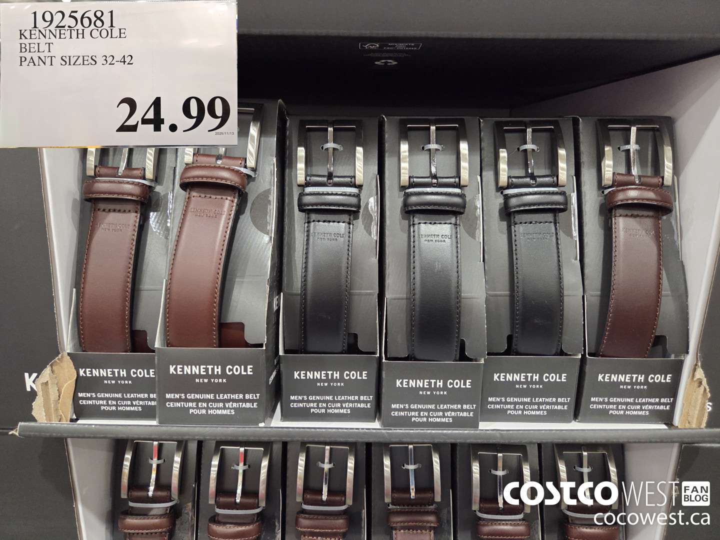 1925681 KENNETH COLE BELT PANT SIZES 32-42 $24.99