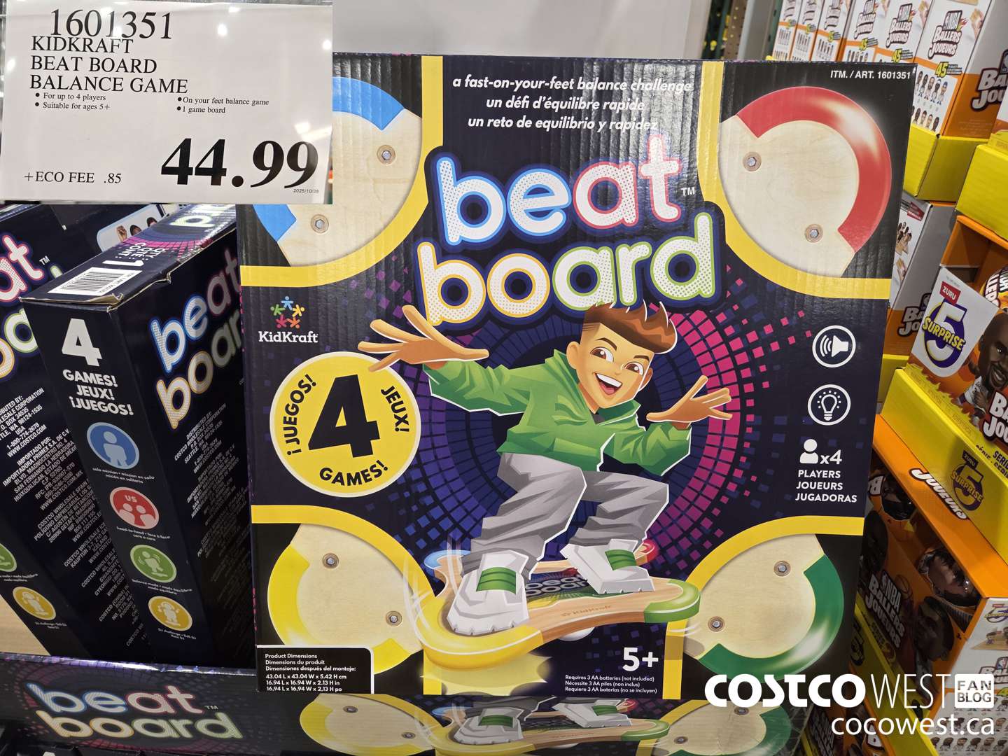 1601351 KIDKRAFT BEAT BOARD BALANCE GAME $44.99