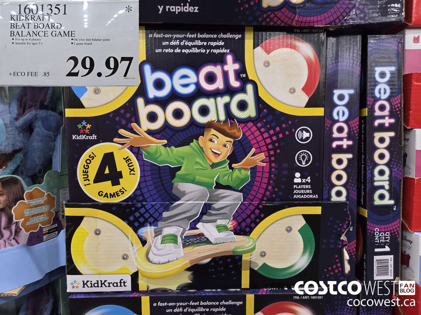 1601351 KIDKRAFT BEAT BOARD BALANCE GAME $29.97