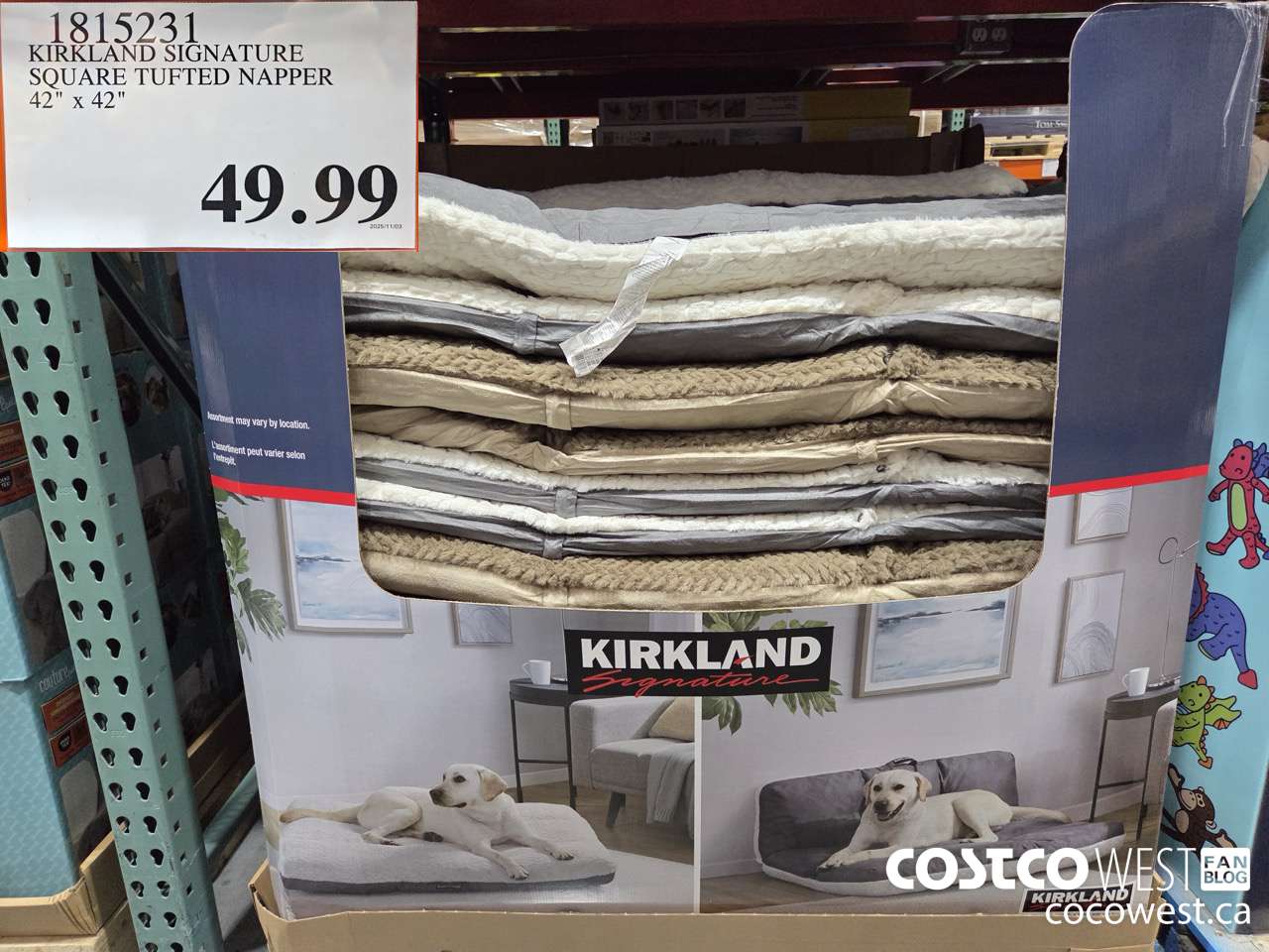 1815231 KIRKLAND SIGNATURE SQUARE TUFTED NAPPER 42