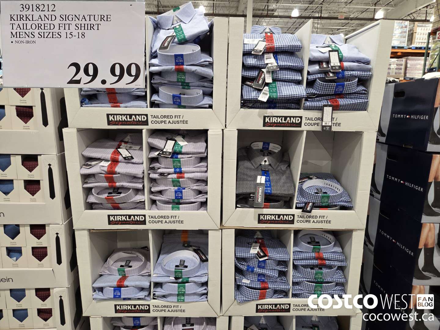 3918212 KIRKLAND SIGNATURE TAILORED FIT SHIRT MENS SIZES 15-18 $29.99