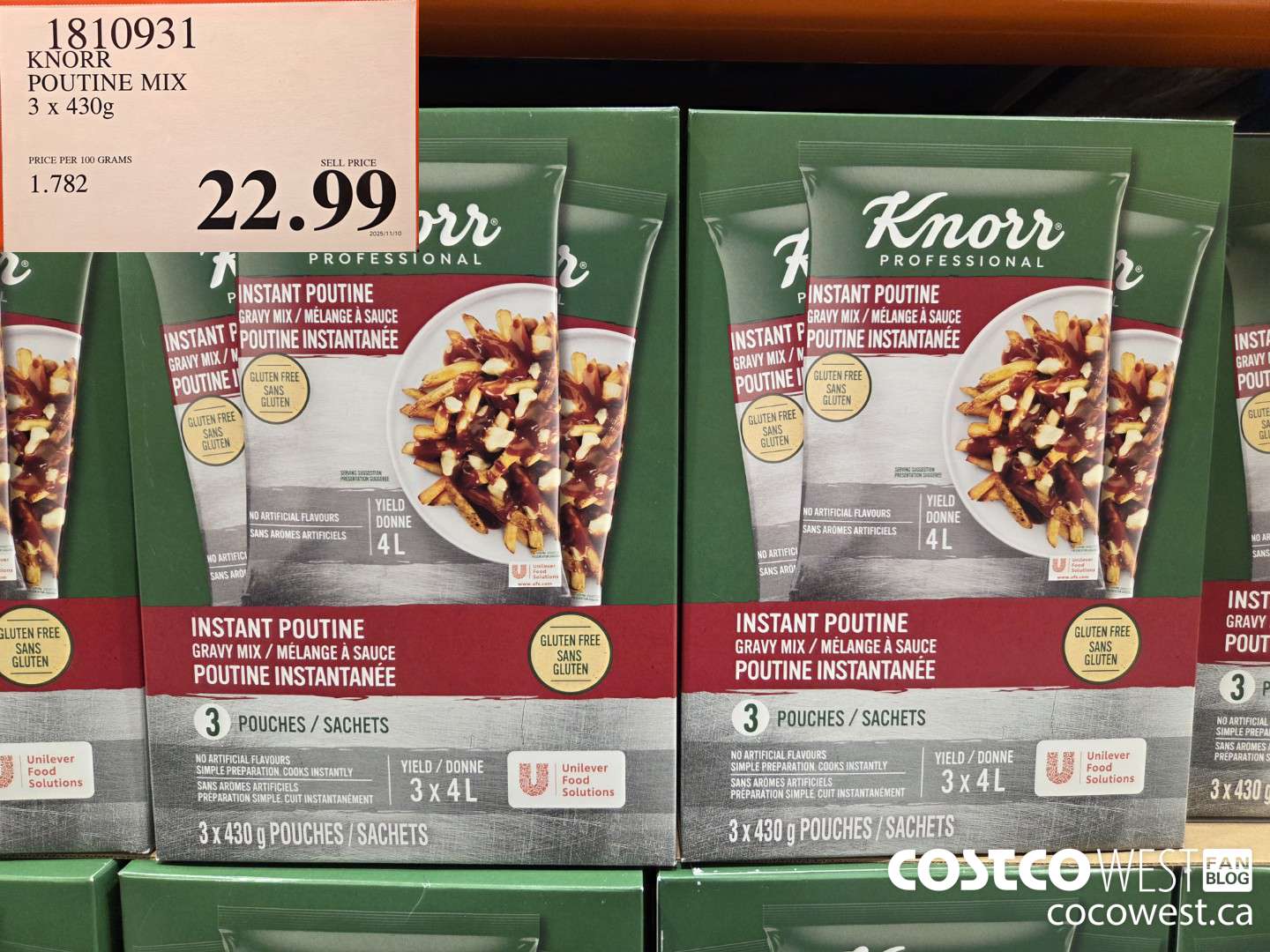 1810931 KNORR POUTINE MIX 3 x 430g $22.99