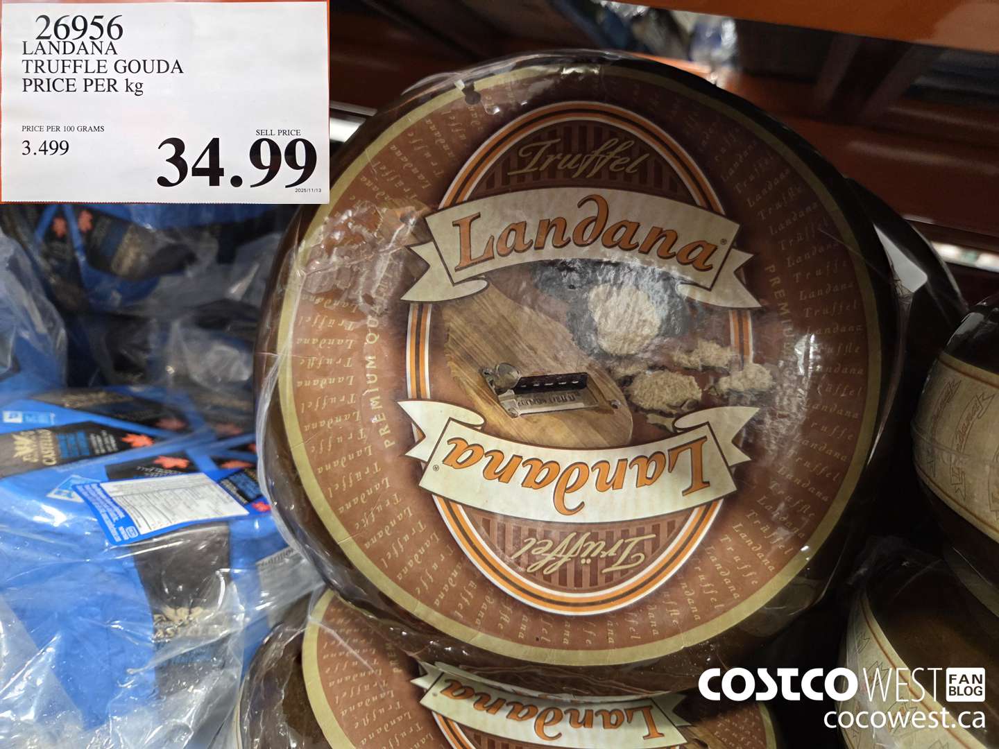 26956 LANDANA TRUFFLE GOUDA PRICE PER kg $34.99