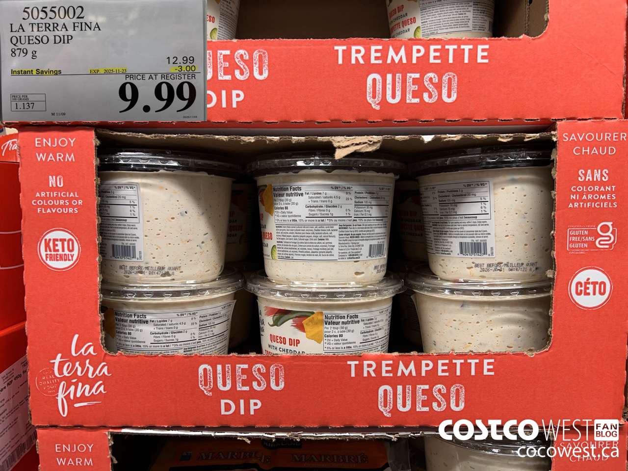 5055002 LA TERRA FINA QUESO DIP 879 g ($3.00 INSTANT SAVINGS EXPIRES ON 2025-11-23) $9.99