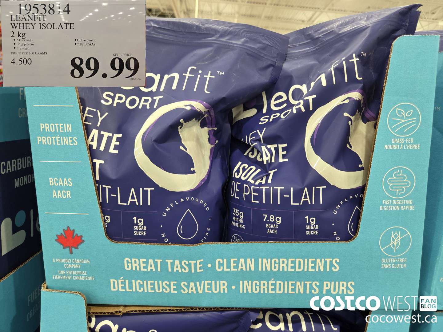 1953814 LEANFIT WHEY ISOLATE 2 kg $89.99