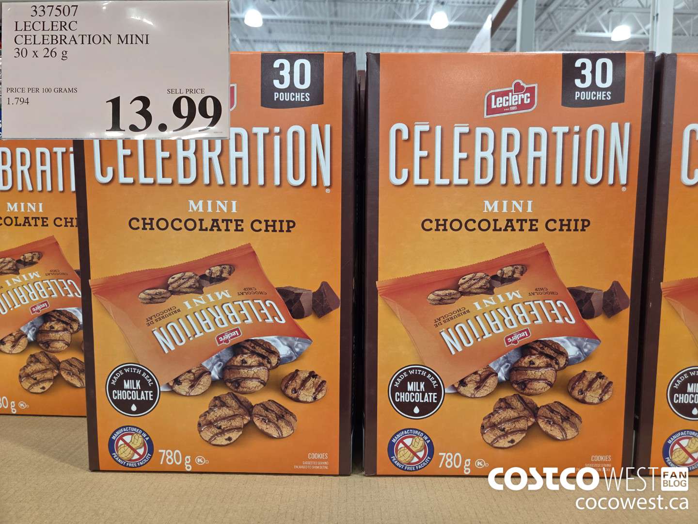 337507 LECLERC CELEBRATION MINI 30 x 26 g $13.99