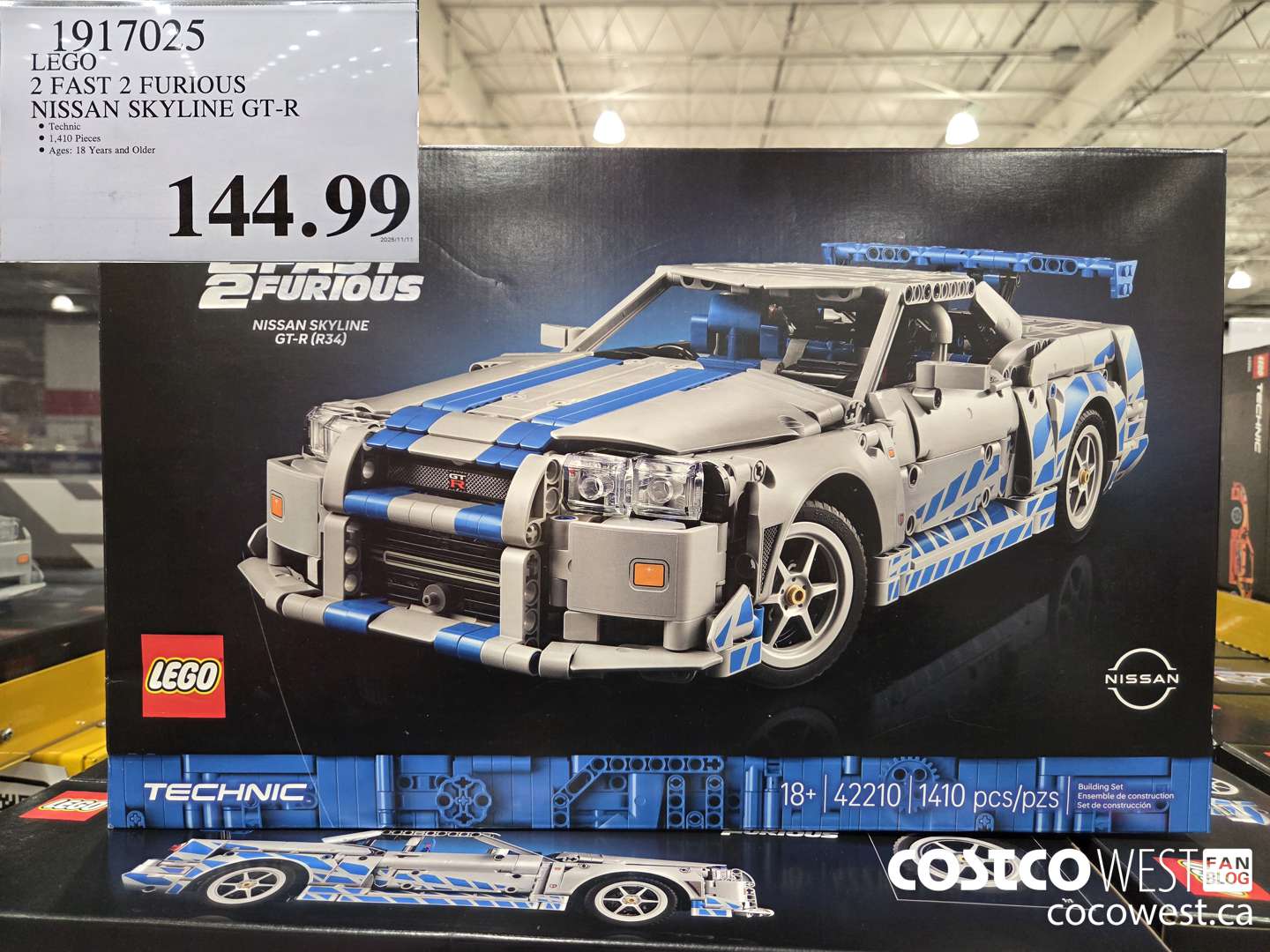 1917025 LEGO 2 FAST 2 FURIOUS NISSAN SKYLINE GT-R $144.99