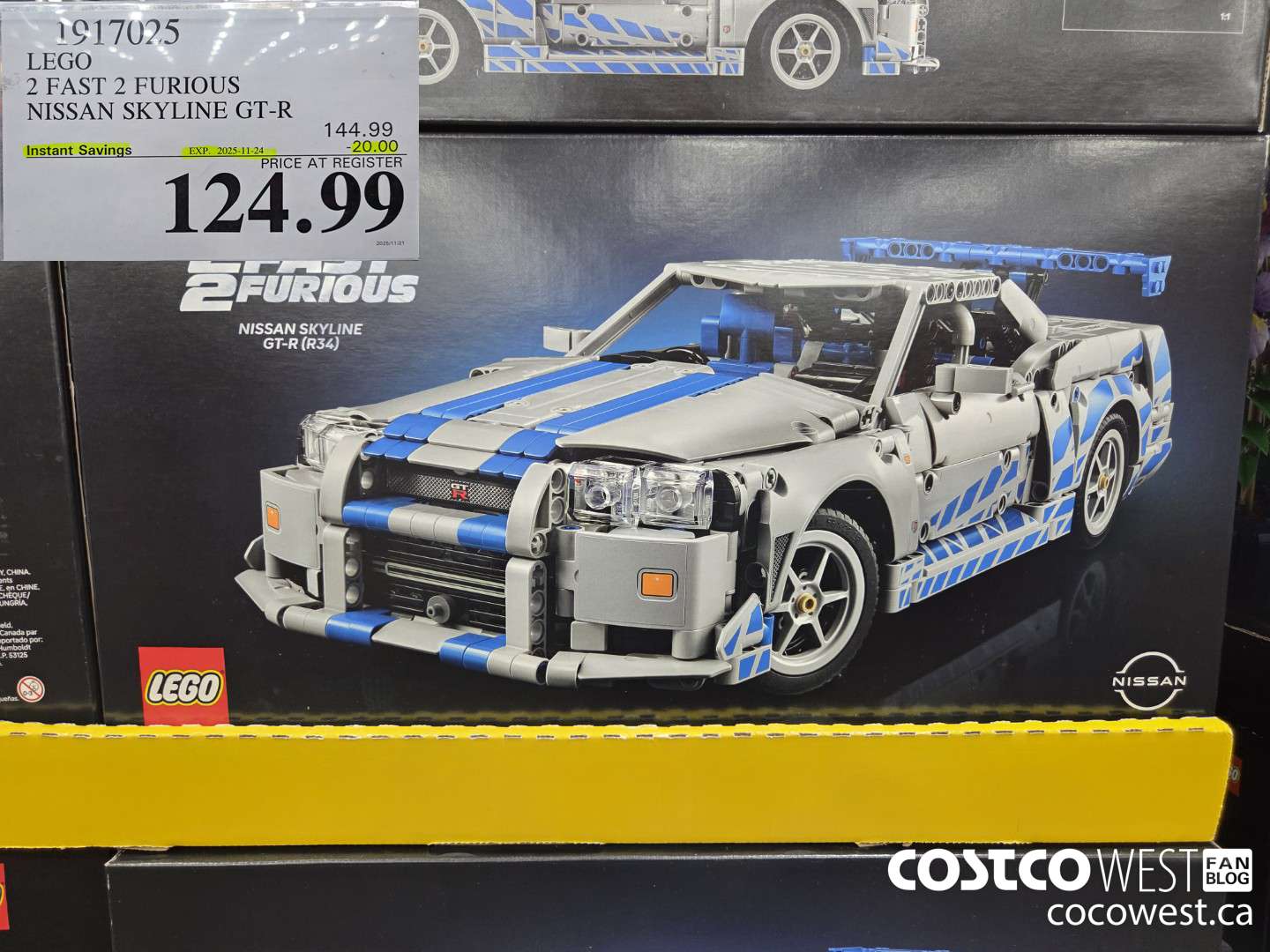 1917025 LEGO 2 FAST 2 FURIOUS NISSAN SKYLINE GT-R ($20.00 INSTANT SAVINGS EXPIRES ON 2025-11-24) $124.99