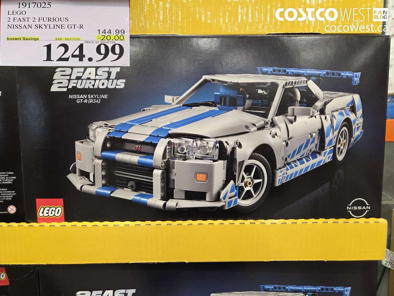 1917025 LEGO 2 FAST 2 FURIOUS NISSAN SKYLINE GT-R ($20.00 INSTANT SAVINGS EXPIRES ON 2025-12-01) $124.99