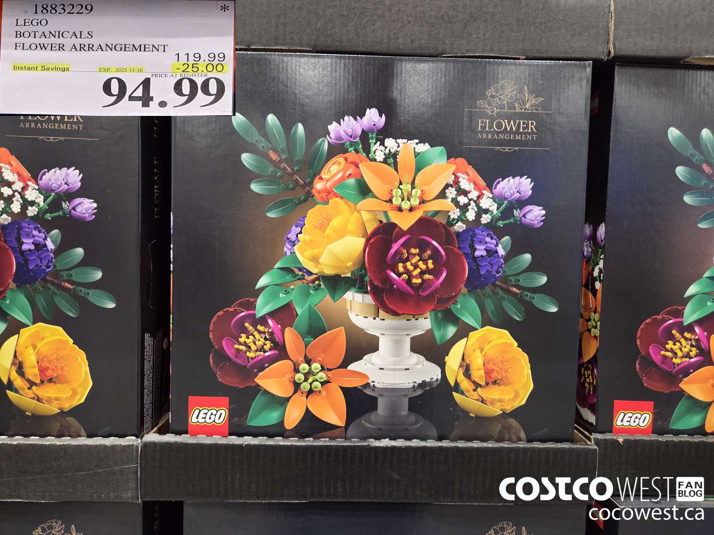 1883229 LEGO BOTANICALS FLOWER ARRANGEMENT ($25.00 INSTANT SAVINGS EXPIRES ON 2025-11-16) $94.99