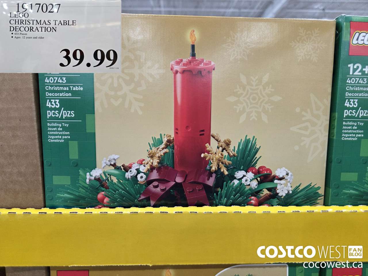 1917027 LEGO CHRISTMAS TABLE DECORATION $39.99