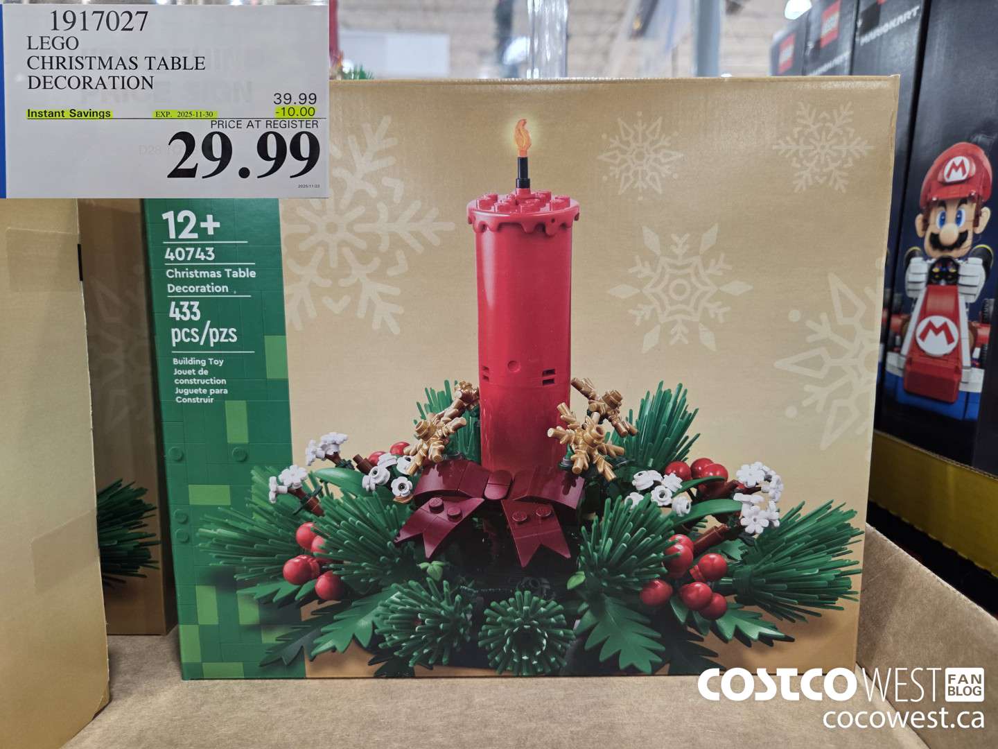 1917027 LEGO CHRISTMAS TABLE DECORATION ($10.00 INSTANT SAVINGS EXPIRES ON 2025-11-30) $29.99