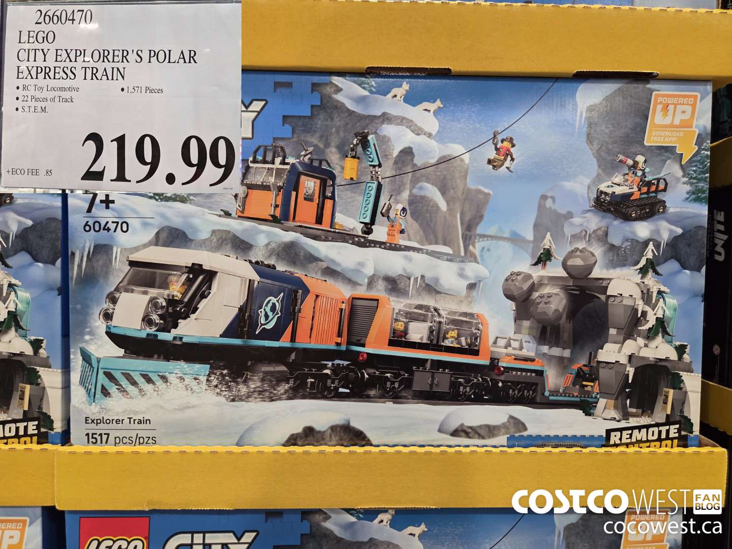 2660470 LEGO CITY EXPLORER'S POLAR EXPRESS TRAIN $219.99