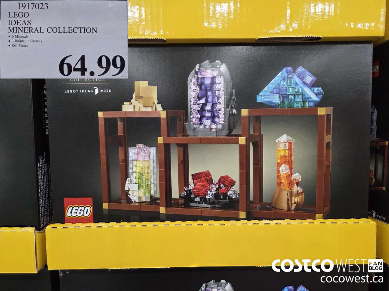1917023 LEGO IDEAS MINERAL COLLECTION $64.99