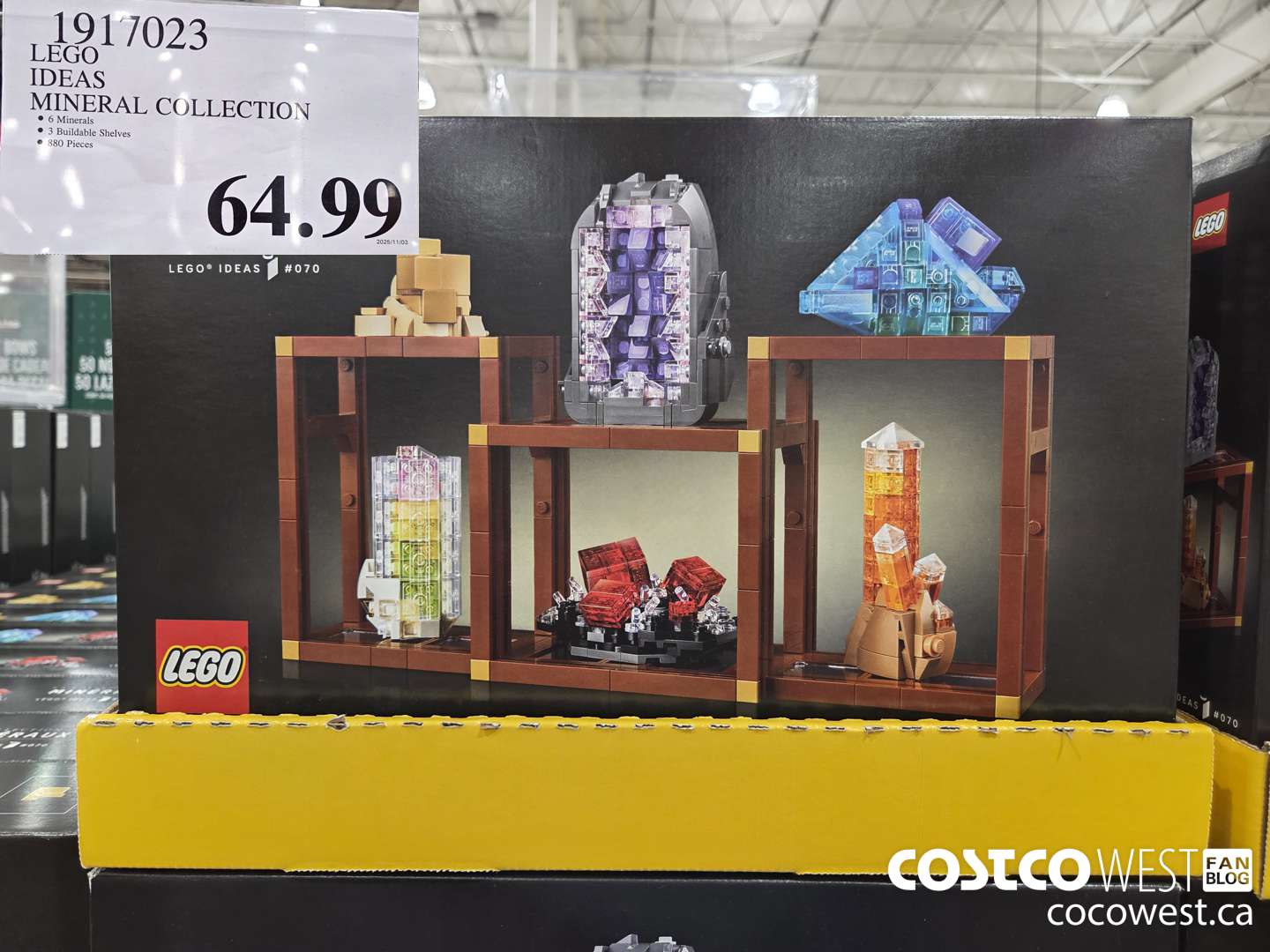 1917023 LEGO IDEAS MINERAL COLLECTION $64.99
