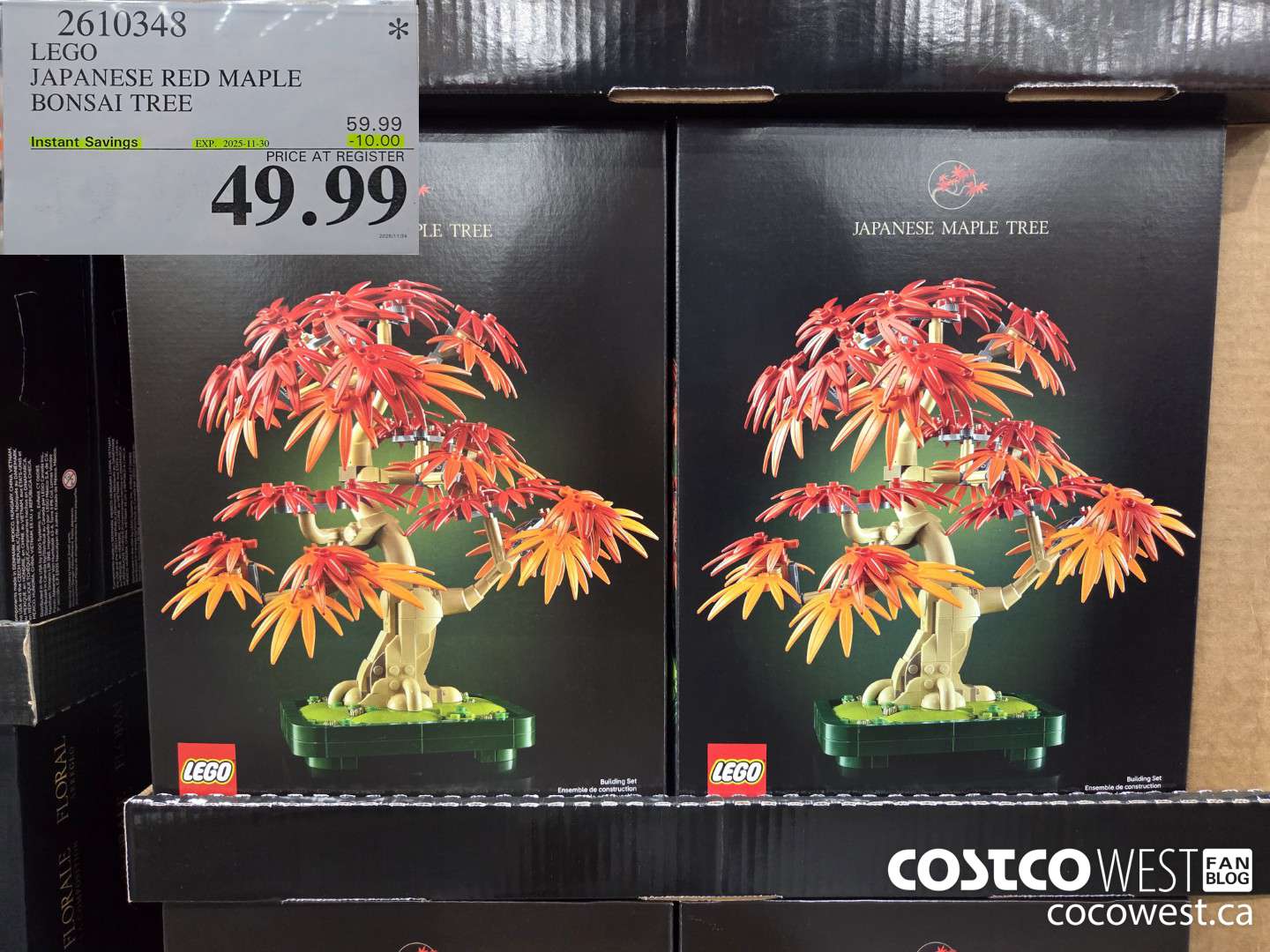 2610348 LEGO JAPANESE RED MAPLE BONSAI TREE ($10.00 INSTANT SAVINGS EXPIRES ON 2025-11-30) $49.99