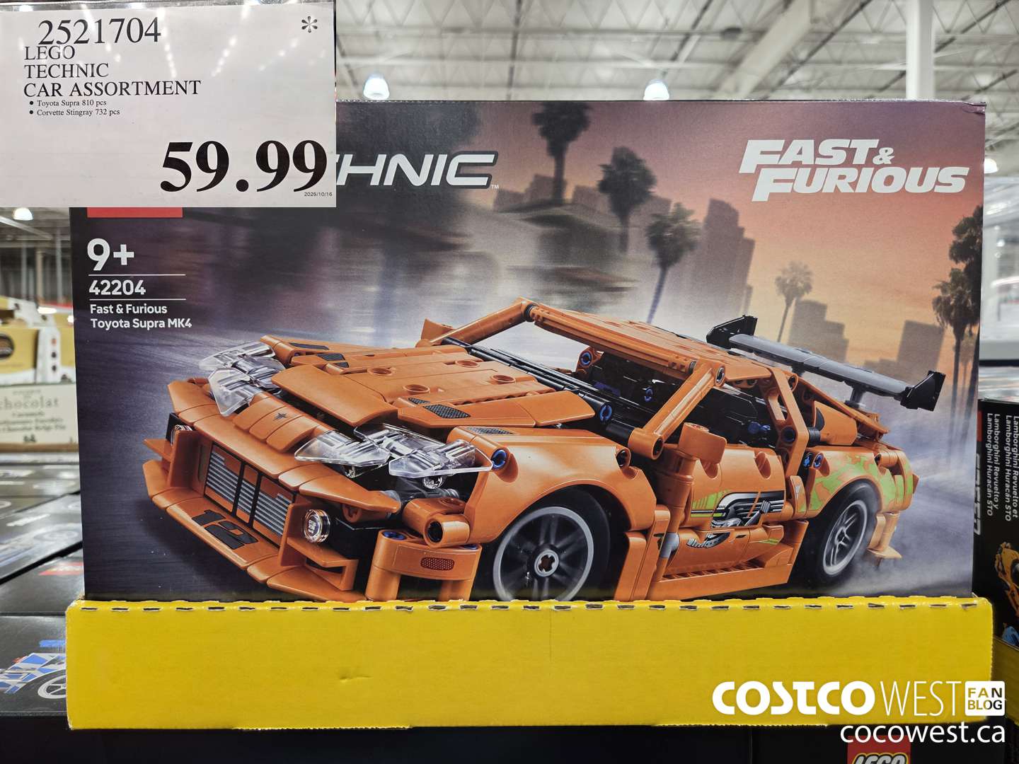 2521704 LEGO TECHNIC CAR ASSORTMENT $59.99