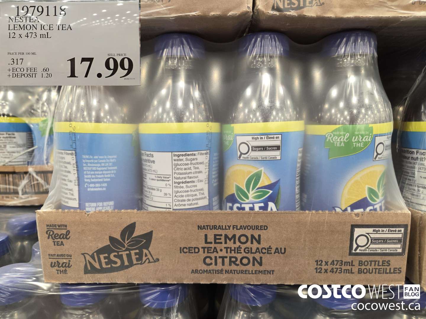 1979118 LEMON ICE TEA 12 x 473 mL $17.99
