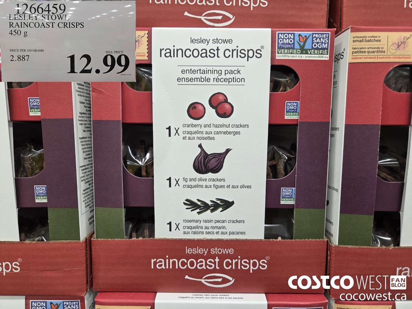 1266459 LESLEY STOWE RAINCOAST CRISPS 450 g $12.99