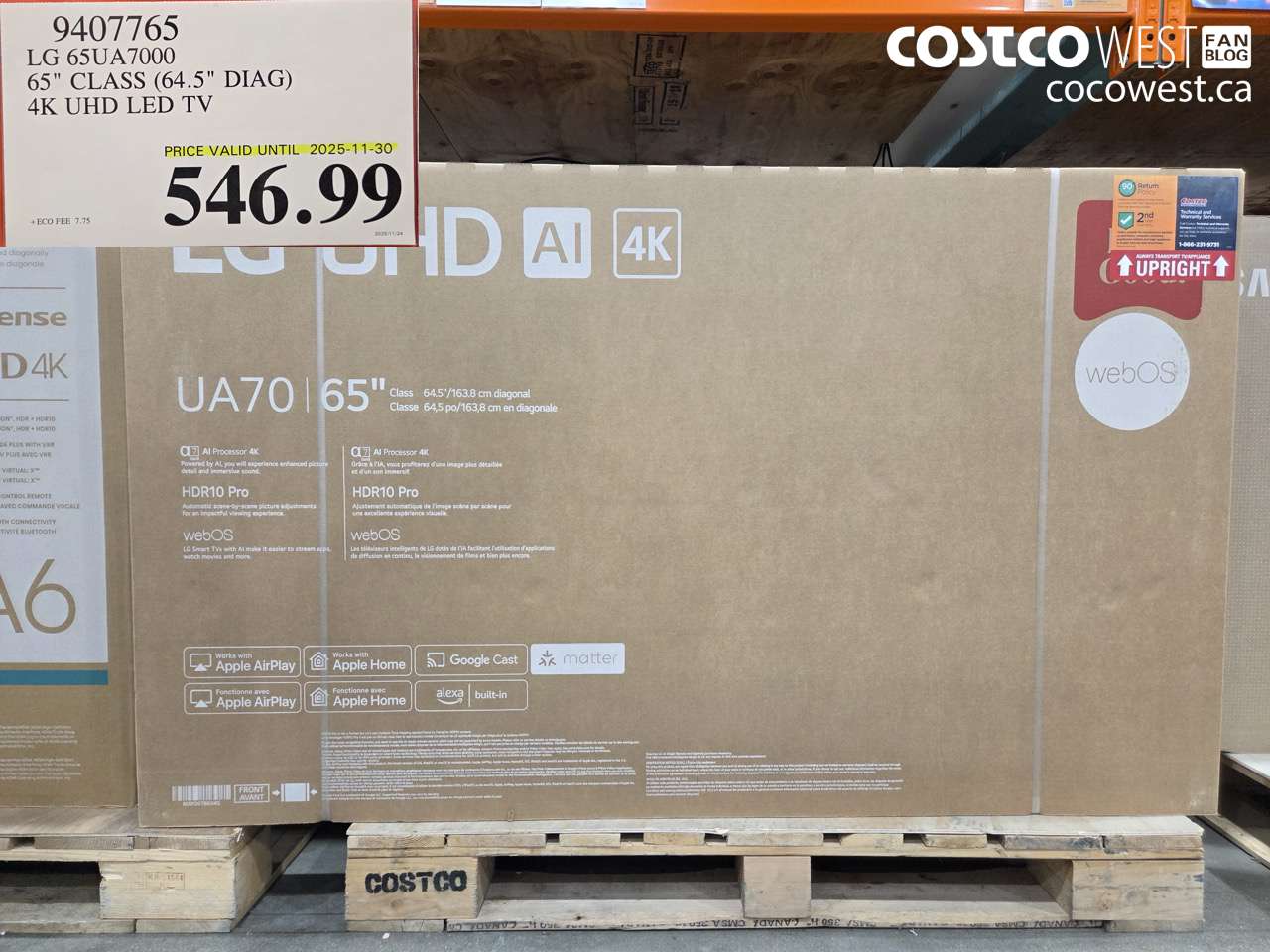 9407765 LG 54UA7000 65