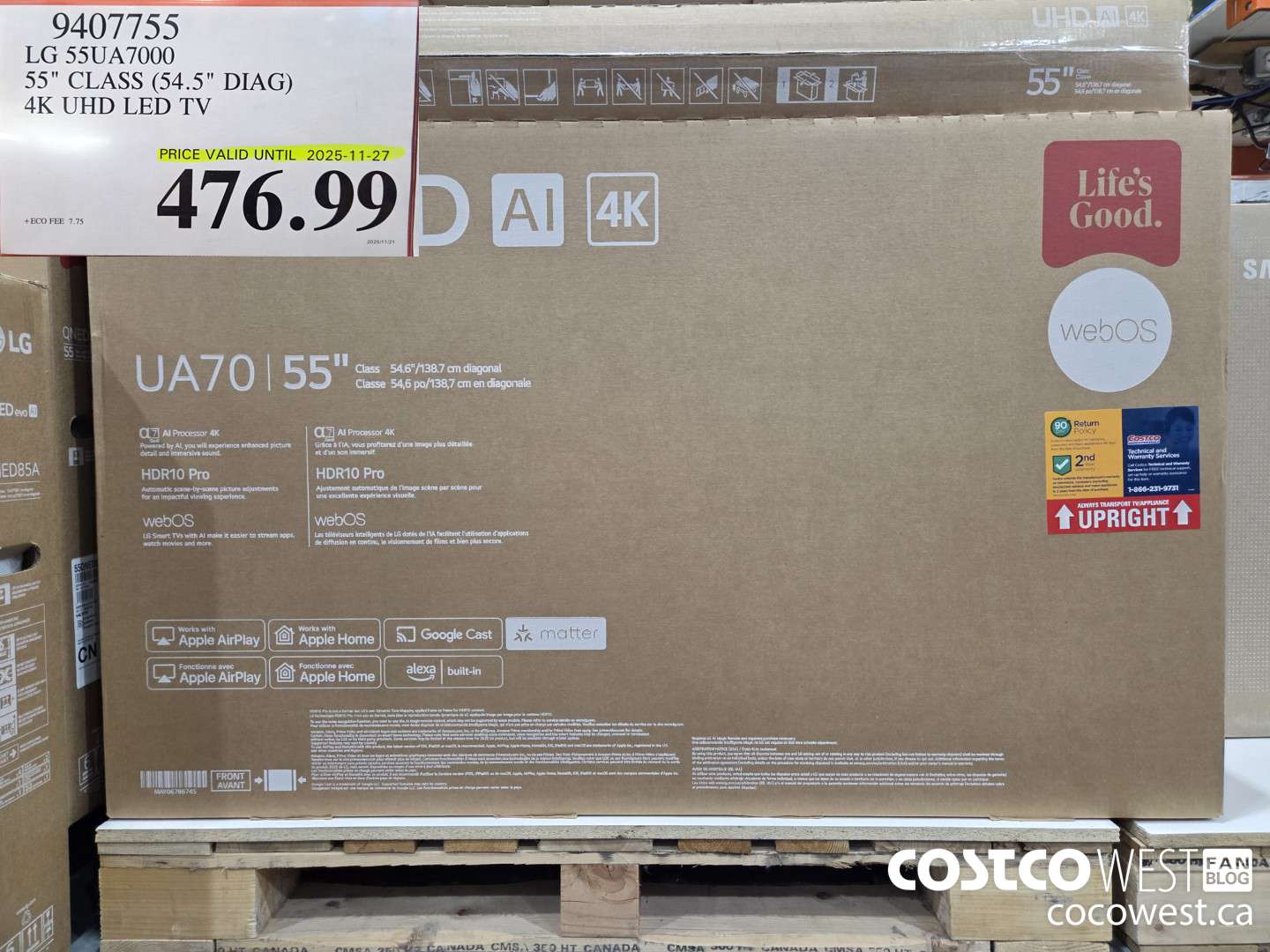 9407755 LG 55UA7000 55