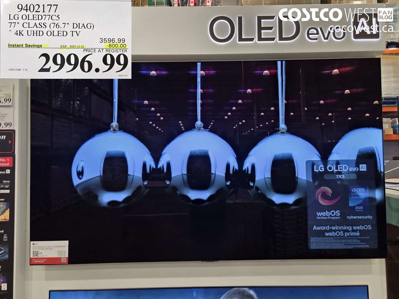 9402177 LG OLED77C5 77