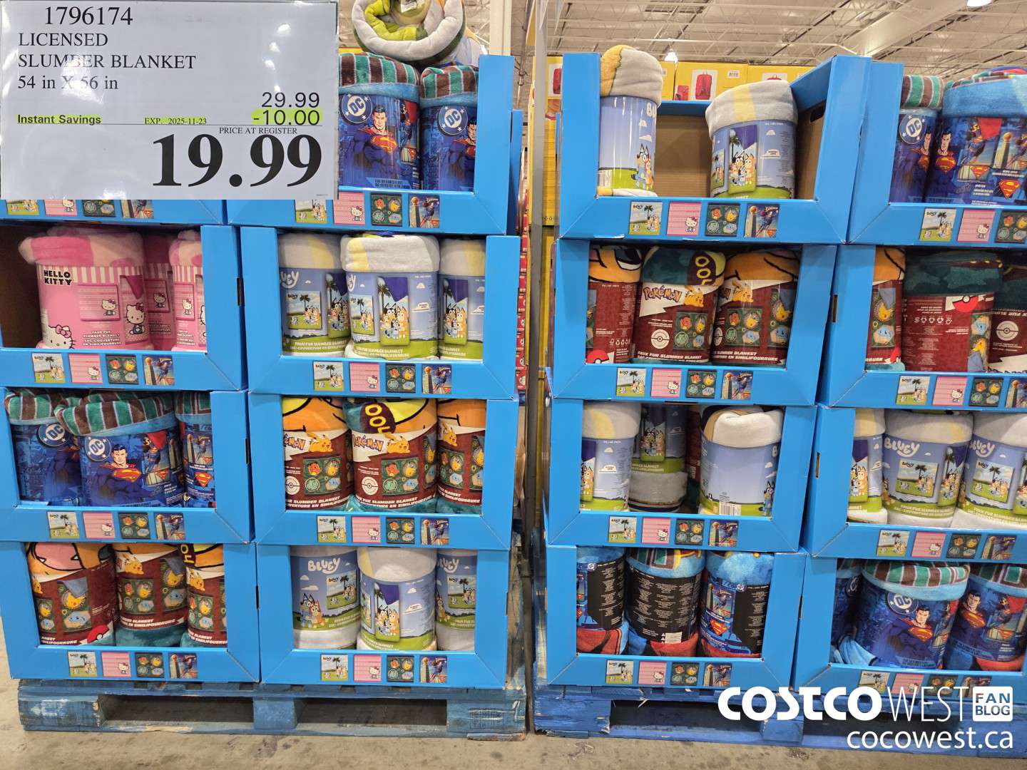 1796174 LICENSED SLUMBER BLANKET 54IN X 56IN ($10.00 INSTANT SAVINGS EXPIRES ON 2025-11-23) $19.99