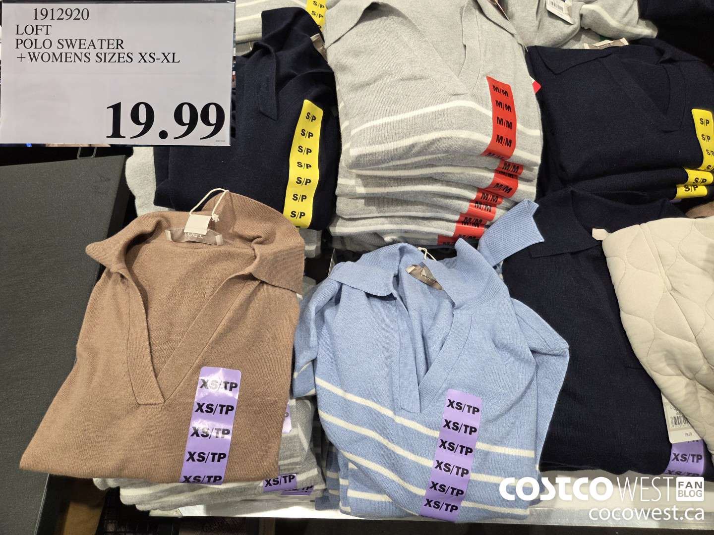 1912920 LOFT POLO SWEATER WOMENS SIZES XS-XL $19.99