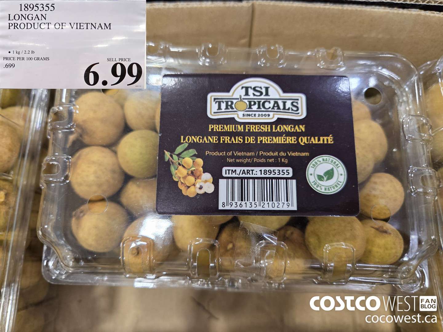 1895355 LONGAN PRODUCT OF VIETNAM $6.99