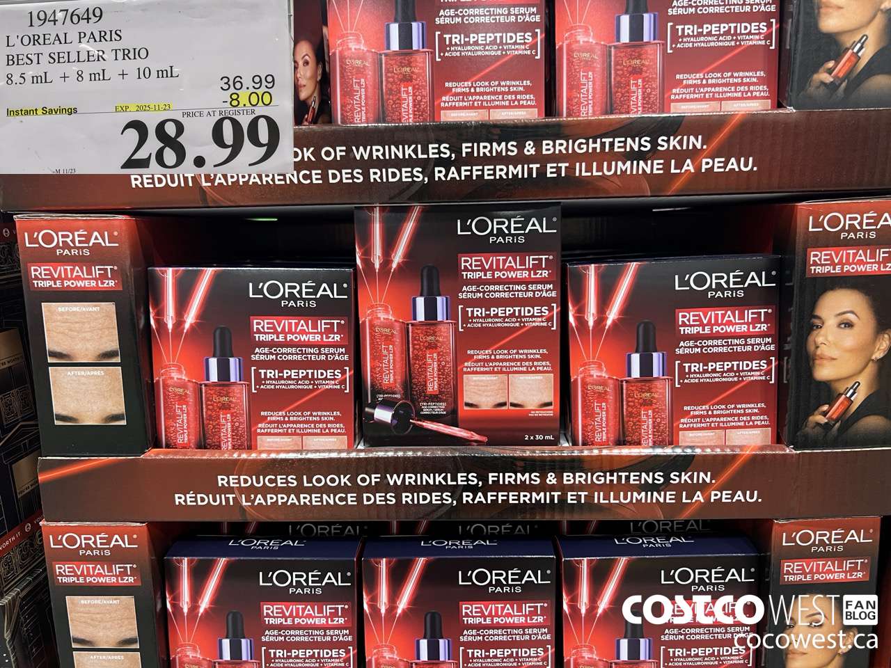 1947649 L'OREAL PARIS BEST SELLER TRIO 8.5ML + 8ML + 10ML ($8.00 INSTANT SAVINGS EXPIRES ON 2025-11-23) $28.99
