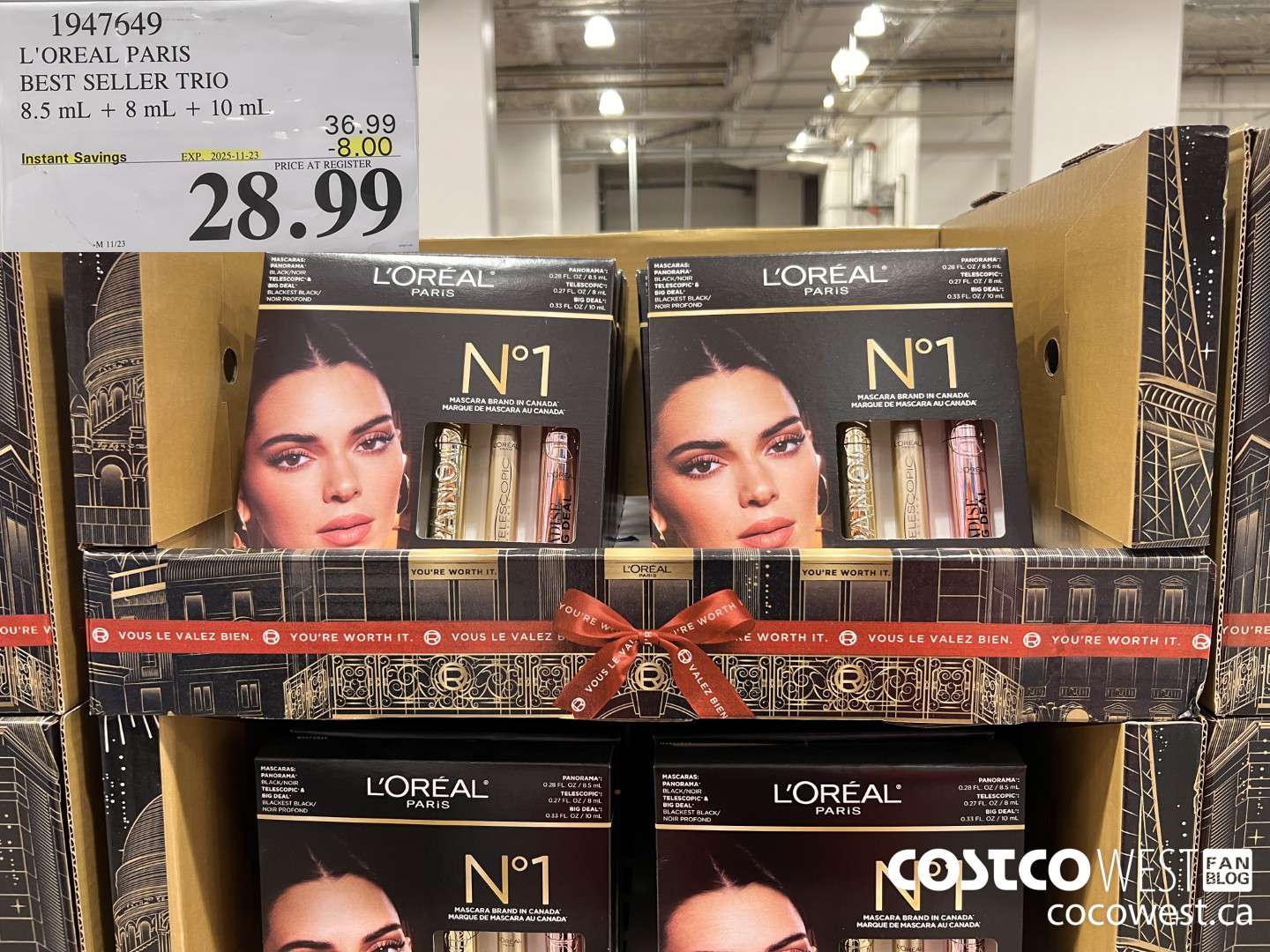 1947649 L'OREAL PARIS BEST SELLER TRIO 8.5ML + 8ML + 10ML ($8.00 INSTANT SAVINGS EXPIRES ON 2025-11-23) $28.99