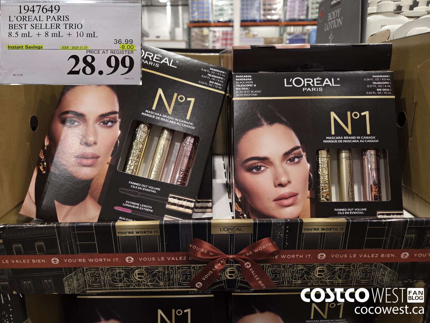 1947649 L'OREAL PARIS BEST SELLER TRIO 8.5ML + 8ML + 10ML ($8.00 INSTANT SAVINGS EXPIRES ON 2025-11-23) $28.99