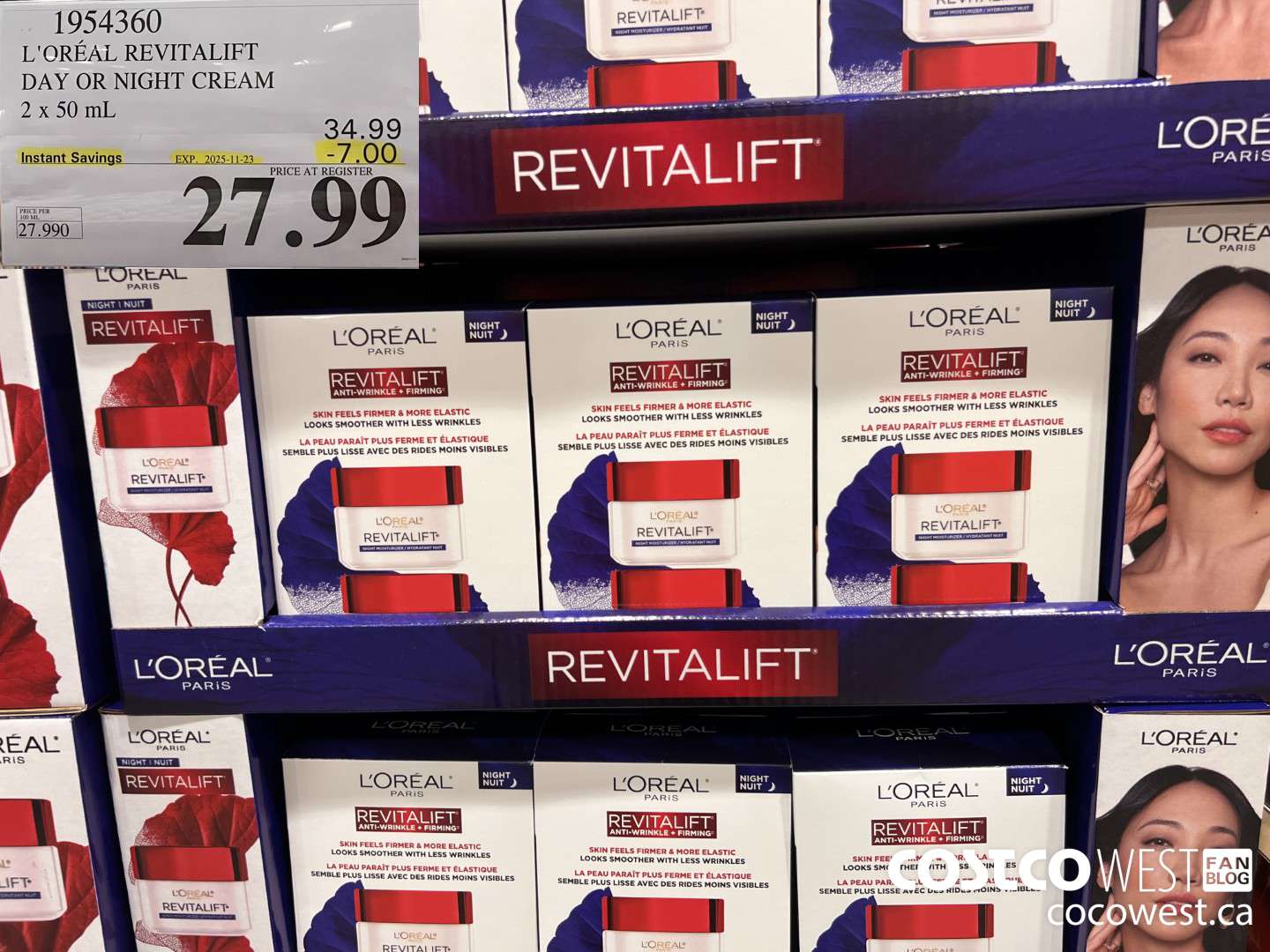 1954360 L'OREAL REVITALIFT DAY CREAM SPF25 2 X 50ML ($7.00 INSTANT SAVINGS EXPIRES ON 2025-11-23) $27.99