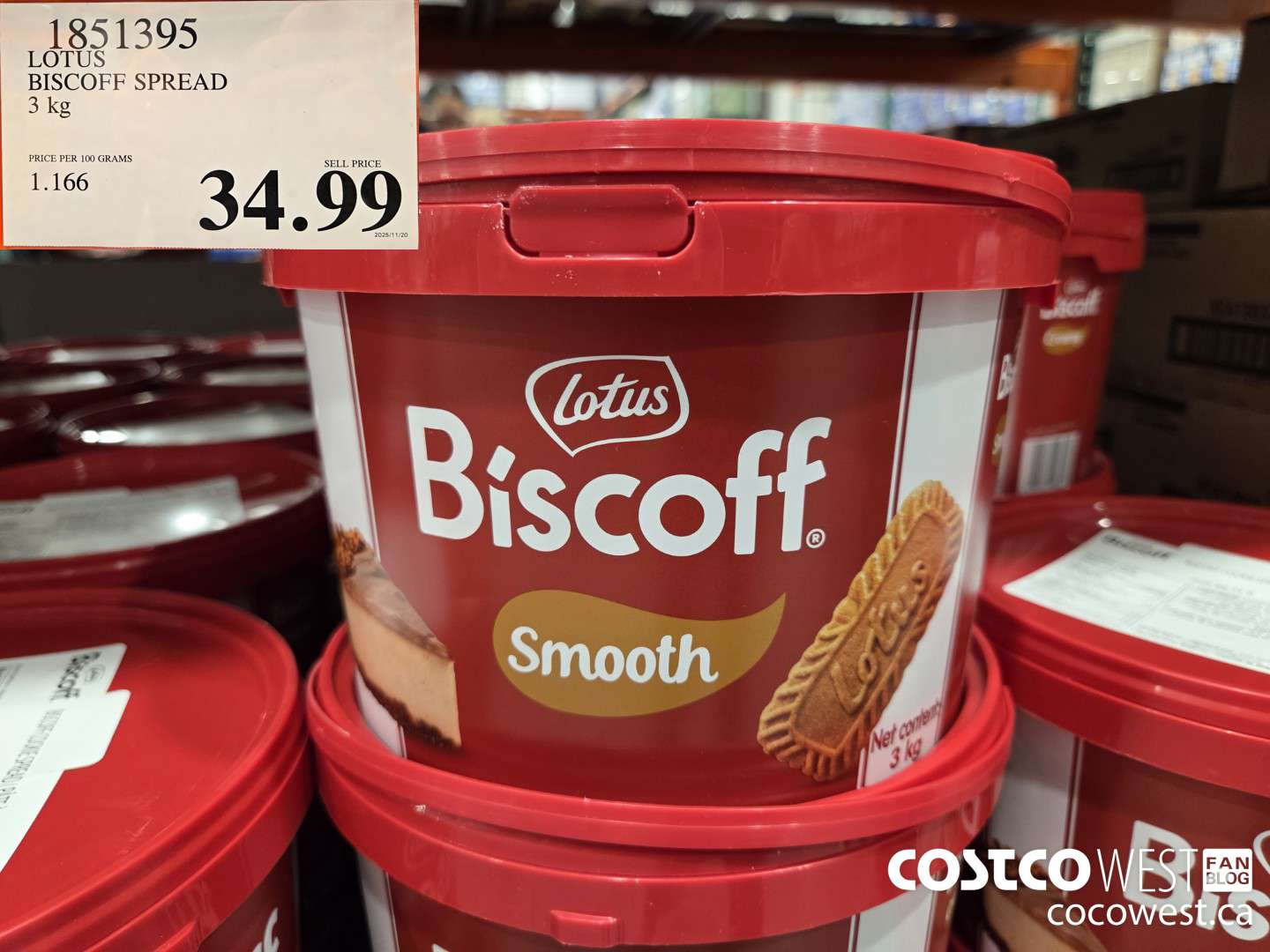 1851395 LOTUS BISCOFF SPREAD 3 kg $34.99