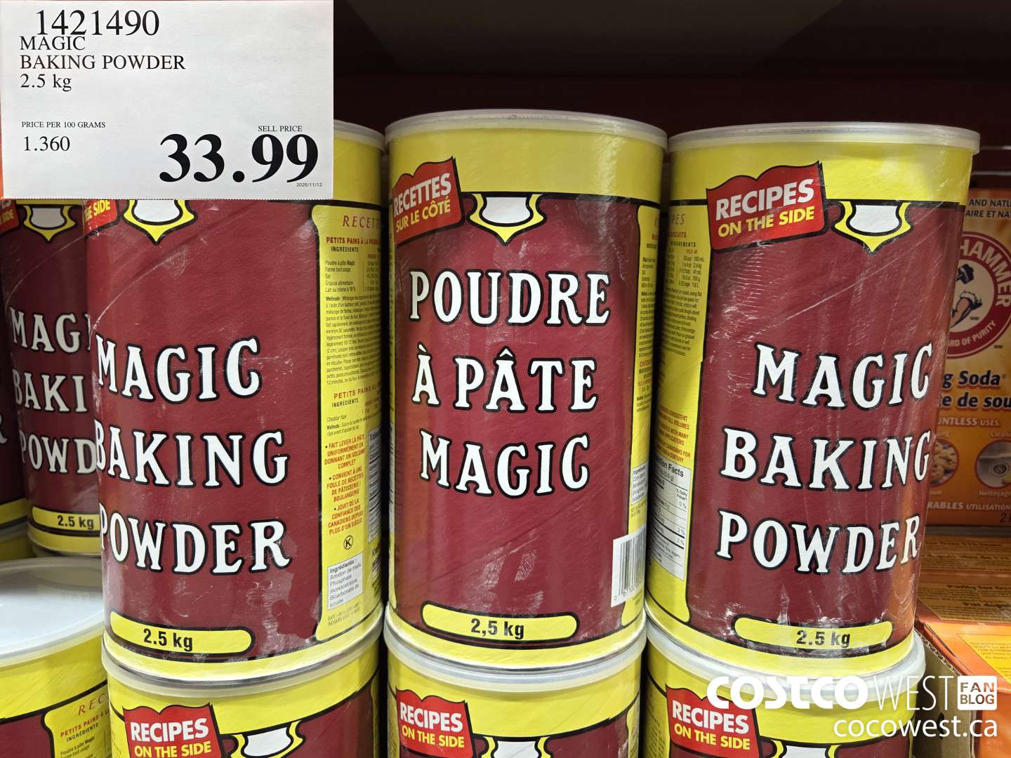1421490 MAGIC BAKING POWDER 2.5 kg $33.99