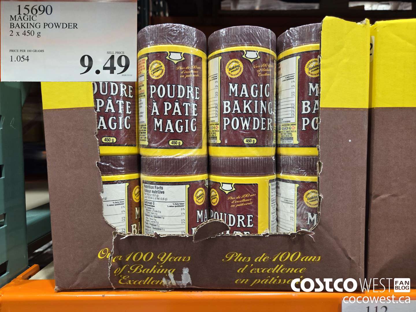 15690 MAGIC BAKING POWDER 2 x 450 g $9.49