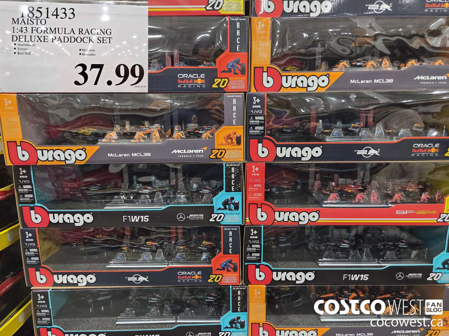 1851433 MAISTO 1:43 FORMULA RACING DELUXE PADDOCK SET $37.99