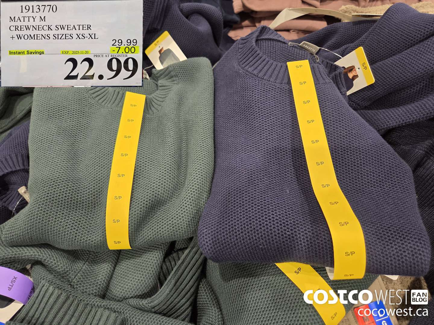 1913770 MATTY M CREWNECK SWEATER WOMENS SIZES XS-XL ($7.00 INSTANT SAVINGS EXPIRES ON 2025-11-20) $22.99