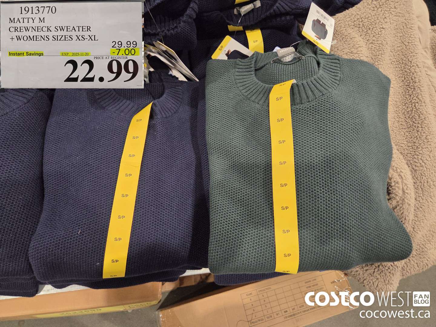 1913770 MATTY M CREWNECK SWEATER WOMENS SIZES XS-XL ($7.00 INSTANT SAVINGS EXPIRES ON 2025-11-20) $22.99