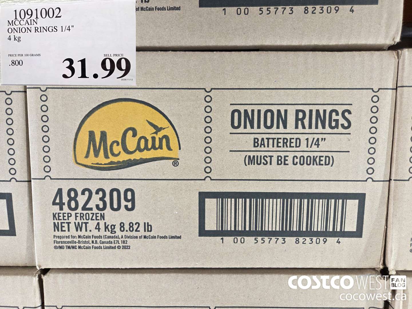 1091002 MCCAIN ONION RINGS 1/4