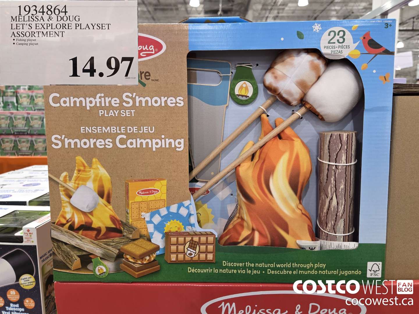 1934864 MELISSA & DOUG LET'S EXPLORE PLAYSET ASSORTMENT $14.97